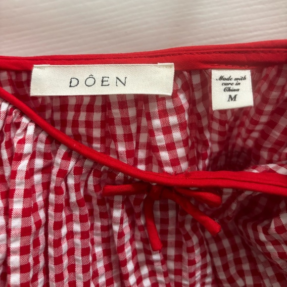 Doen Belline Dress in Rouge La Maddalena Gingham - Picture 7 of 9